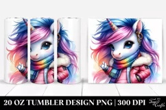 Cute Baby Unicorn Playing | 20 oz Tumbler Product Image 1