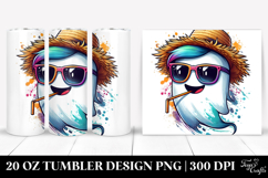 Funny Ghost with Cool Hair 20 Oz Tumbler Product Image 1