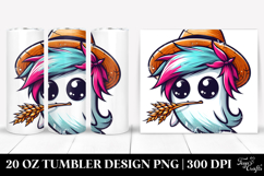Funny Ghost with Cool Hair 20 Oz Tumbler Product Image 1