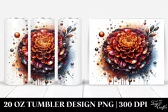 Detailed Marigold | 20 oz Tumbler Product Image 1