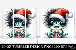 Baby Frog with Santa Hat 20 Oz Tumbler Product Image 1