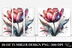 Detailed Tulip | 20 oz Tumbler Product Image 1