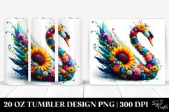 Abstract Swan Tumbler Product Image 1