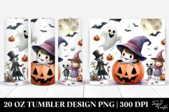 Funny Halloween Scene Clipart 20 Oz Tumbler Product Image 1