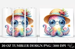 Cute Baby Octopus 20 oz Tumbler Product Image 1