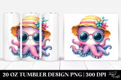 Cute Baby Octopus 20 oz Tumbler Product Image 1