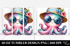 Cute Baby Octopus 20 oz Tumbler Product Image 1