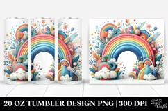 Colorful Rainbow 20 oz Tumbler Product Image 1