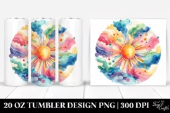Colorful Pastel Sun 20 oz Tumbler Product Image 1