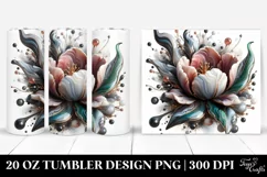 Detailed Tulip | 20 oz Tumbler Product Image 1