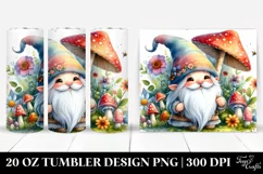 colorful Watercolor Gnome 20 oz Tumbler Product Image 1