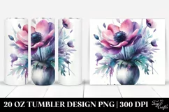 Vibrant Anemone Pot 20 oz Tumbler Product Image 1