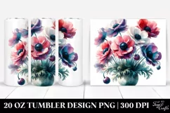 Vibrant Anemone Pot 20 oz Tumbler Product Image 1