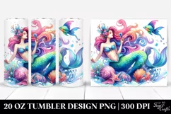 Funny Playing Mermaid | 20 oz Tumbler Product Image 1