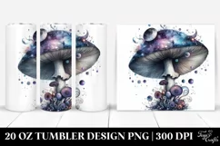 Colorful Celestial Mushroom | 20 oz Tumbler Product Image 1