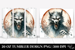 Funny Werewolf Art, 20 Oz Tumbler Product Image 1
