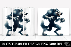 Funny Werewolf Design, 20 Oz Tumbler Product Image 1
