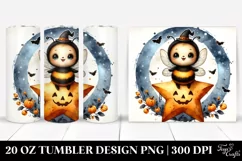 Retro Baby Bee on Star for Halloween 20 Oz Tumbler Product Image 1