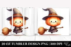 Cute Halloween Broomstick Tumbler Product Image 1