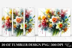 Colorful Abstract Bouquet | 20 oz Tumbler Product Image 1