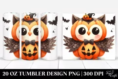 Simple Funny Halloween Owl Clipart 20 Oz Tumbler Product Image 1