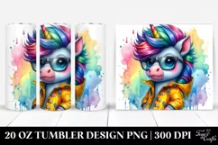 Baby Unicorn Raincoat Tumbler Product Image 1