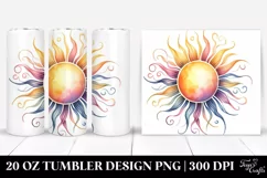 Colorful Simple Sun | 20 Oz Tumbler Product Image 1