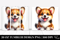 Cute Baby Pembroke Welsh Corgi, 20 Oz Tumbler Design Product Image 1