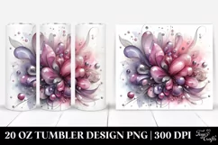 Glossy Abstract Lilac | 20 Oz Tumbler Product Image 1