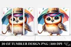 Baby Owl Umbrella Tumbler Product Image 1