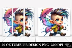 Aggressive Baby Fairy with Cool Haircut 20 Oz Tumbler Product Image 1