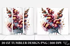 Detailed Glossy Snapdragon | 20 Oz Tumbler Product Image 1