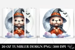 Cute Baby Walrus in Halloween Cloud 20 Oz Tumbler Product Image 1