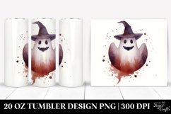 Simple Halloween Image with Ghost 20 oz Tumbler Product Image 1