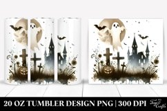 Simple Halloween Image with Ghost 20 oz Tumbler Product Image 1