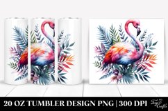 Colorful Flamingo | 20 Oz Tumbler Product Image 1