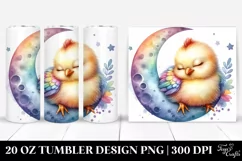 Colorful Baby Chicken Sleeping | 20 Oz Tumbler Product Image 1