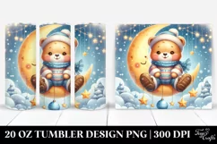 Vibrant Retro Baby Bear | 20 oz Tumbler Product Image 1