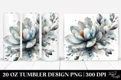 Marble Magnolia Splendor 20 oz Tumbler Product Image 1