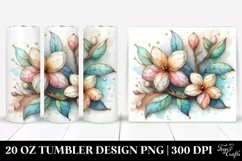 Pastel Stained Gardenia | 20 oz Tumbler Product Image 1