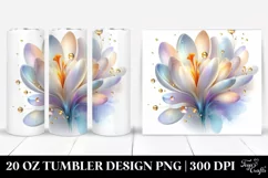 Shiny Crocus Tumbler | 20 oz Tumbler Product Image 1