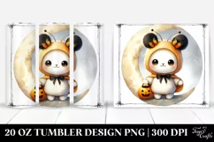 Cute Baby Butterfly in Halloween Moon 20 Oz Tumbler Product Image 1