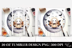 Cute Baby Butterfly in Halloween Moon 20 Oz Tumbler Product Image 1