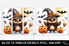 Funny Halloween Owl 20 Oz Tumbler Product Image 1