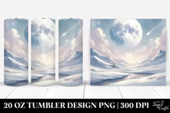 Digital Painting, Simple MOON | 20 oz Tumbler Product Image 1