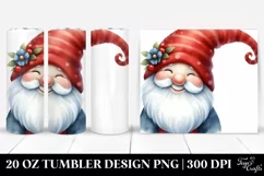 Washed Watercolor Retro Gnome | 20 oz Tumbler Product Image 1