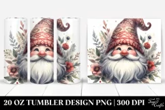 Washed Watercolor Retro Gnome | 20 oz Tumbler Product Image 1