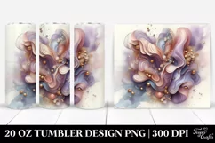 20 Oz Tumbler Sublimation | Shiny Violet with Golden Product Image 1