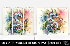 Stained Snapdragon Tumbler | 20 oz Tumbler Product Image 1