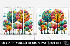Vibrant Trees Tumbler | 20 Oz Tumbler Product Image 1